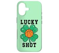 Custodia per iPhone 17 Funny St Patricks Mens Basketball Shamrock Charm Lucky Shot