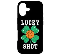 Custodia per iPhone 17 Funny St Patricks Mens Basketball Shamrock Lucky Shot Charm