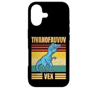 Custodia per iPhone 17 Funny T Rex Dinosaur Cartoon Retro Speech Gag