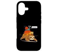 Custodia per iPhone 17 Funny Turtle and Snail Riding Sloth Meme Piggyback Animals