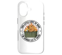 Custodia per iPhone 17 Funny Unbothered This Little Light Of Mine Shine Capybara