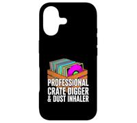 Custodia per iPhone 17 Funny Vinyl Record Collector Crate Digger Dust Inhaler