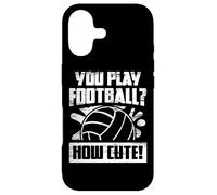 Custodia per iPhone 17 Funny Volleyball Joke - You Play Football How Cute