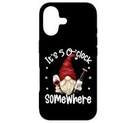 Custodia per iPhone 17 Funny Wine Dad Gnome For Men & Women Its 5 O Clock Somewhere