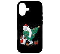 Custodia per iPhone 17 Funny Yeti Christmas Tree Lights Bigfoot Xmas Sasquatch Boys