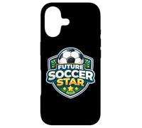 Custodia per iPhone 17 Future Soccer Star Bambini Giocatore Amante Bambino Ragazza Ragazzo Aspirante