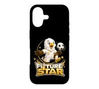 Custodia per iPhone 17 Future Soccer Star Eagle Kicking Football Design
