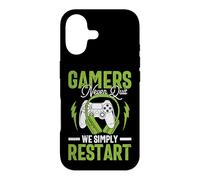 Custodia per iPhone 17 Gamers Never Quit We Simply Restart Funny Video Game Lovers