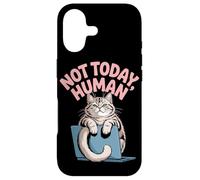 Custodia per iPhone 17 Gatti che Dicono Not Today Human Gatti da ufficio Gatto