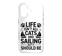 Custodia per iPhone 17 Gatti E Vela Barca A Vela Divertente Vela