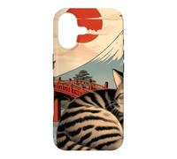 Custodia per iPhone 17 Gatto assonnato giapponese che dorme al tempio