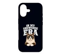Custodia per iPhone 17 Gatto con le ciaspole nella mia era racchette da neve Razza Proprietario Mamma Papà