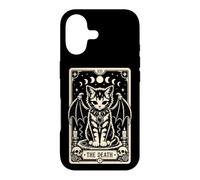 Custodia per iPhone 17 Gatto Death Tarocchi Occulto Gotico Occulto Card Art Bat Wing Donne Ragazze