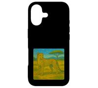 Custodia per iPhone 17 Gatto ghepardo Africa - Notte stellata ispirata allo zoo Animal Art