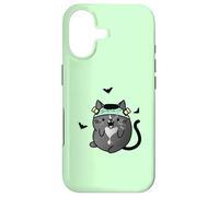 Custodia per iPhone 17 Gatto mostro Frankenstein di Halloween