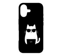 Custodia per iPhone 17 Gatto Programmatore Sviluppatore Coding Informatica Codice