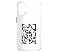 Custodia per iPhone 17 Gecko Linocut Style Minimalista Animal Art