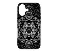 Custodia per iPhone 17 Geometria sacra Metatrons Cube Dot lavoro