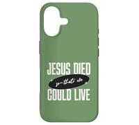 Custodia per iPhone 17 Gesù Died So That We Could Live Christian Faith Message