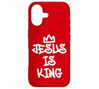 Custodia per iPhone 17 Gesù è il re stile graffiti cristiano Streetwear Art