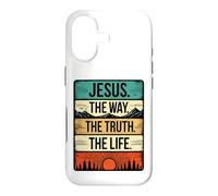 Custodia per iPhone 17 Gesù il modo in cui la verità e la vita Cristo Croce Bibbia Dono
