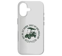 Custodia per iPhone 17 Get in sit down shut up and hold on divertente golf cart design