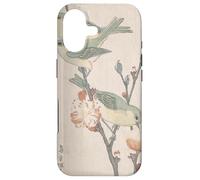Custodia per iPhone 17 Giapponese Art Birds Occhi bianchi su un ramo di pesco