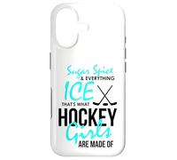 Custodia per iPhone 17 Giocatore di hockey Ragazza Sugar and Spice Hockey su ghiaccio