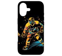 Custodia per iPhone 17 Giocatore di Hockey su ghiaccio Look comico