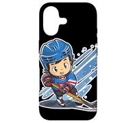 Custodia per iPhone 17 Giocatore di Hockey su ghiaccio Look comico