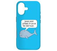Custodia per iPhone 17 Giona e la balena, sarcasmo in chiesa divertente