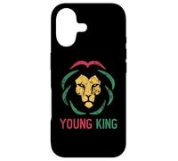 Custodia per iPhone 17 Giovane re africano Lion Boy Black History Month Ragazzi africani