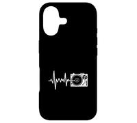 Custodia per iPhone 17 Giradischi Heartbeat DJ Vinyl Record Music Line
