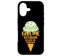 Custodia per iPhone 17 Give Me Ice Cream Or Lose Me Forever | Gocce di cioccolato alla menta