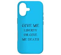 Custodia per iPhone 17 Give Me Liberty or Give Me Death con caratteri neri vintage
