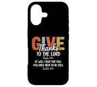 Custodia per iPhone 17 Give Thanks the Lord Psalm 136:1 He Will Fight Exodus 14:14