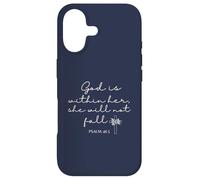 Custodia per iPhone 17 God is Within Her She Will Not Fall 46 5 Bible Verse Blue