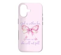 Custodia per iPhone 17 God is Within Her She Will Not Fall Christian Butterfly 46:5