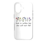 Custodia per iPhone 17 God is Within Her She Will Not Fall Christian Butterfly 46:5
