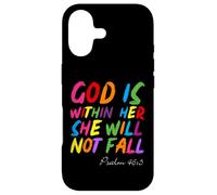 Custodia per iPhone 17 God is within Her She Will Not Fall Shirt