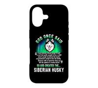 Custodia per iPhone 17 God Once Said God Created The Siberian Husky Funny Dog Lover
