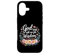 Custodia per iPhone 17 God Says Ask Me For Wisdom Faith Bible Reminder -