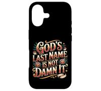 Custodia per iPhone 17 God's Last Name Is Not Damn It Church Sarcasm Jokes -
