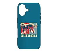Custodia per iPhone 17 Goldendoodle Pop Art Ritratto Doodle mamma papà amante dei cani arte