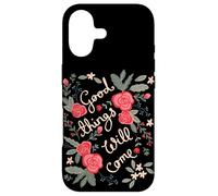 Custodia per iPhone 17 Good Things Will venire Floreale Folklore Motivazione Dicendo Arte