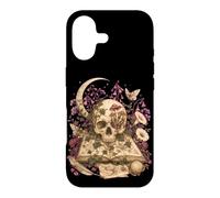 Custodia per iPhone 17 Gothic Botanical Skull Moon Grimoire Dark Academia Book Love
