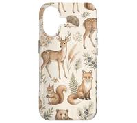 Custodia per iPhone 17 Grafica Boho Woodland Animals Forest Wildlife Cottage