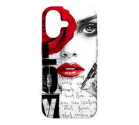 Custodia per iPhone 17 Grafica streetwear Dark Romance, Gothic Red Rose Lover