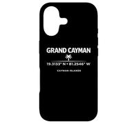 Custodia per iPhone 17 Grand Cayman Coordinate Isole Cayman Travel Design