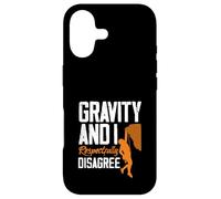 Custodia per iPhone 17 Gravity And I Rispettosamente non sono d'accordo Arrampicata Divertente